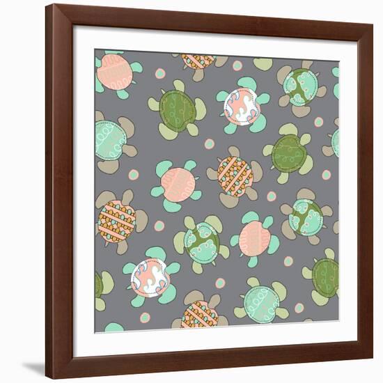 Sea Turtles-Joanne Paynter Design-Framed Giclee Print