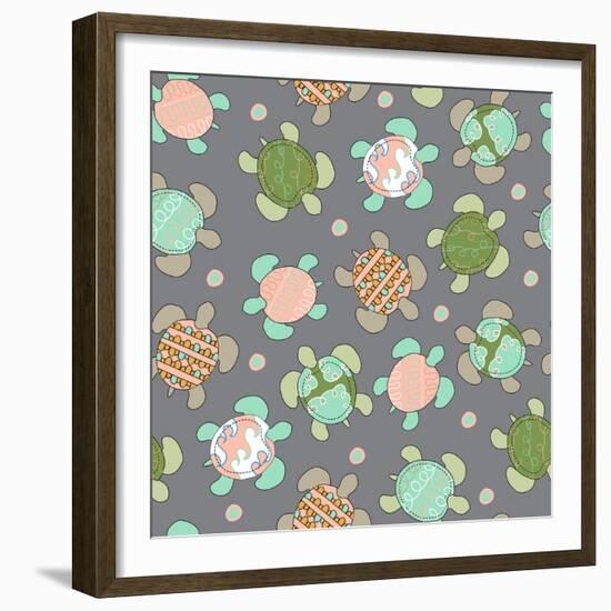 Sea Turtles-Joanne Paynter Design-Framed Giclee Print