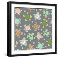 Sea Turtles-Joanne Paynter Design-Framed Giclee Print