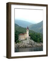 Sea View of Private Villa, Medveja, Croatia-Lisa S. Engelbrecht-Framed Photographic Print