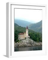 Sea View of Private Villa, Medveja, Croatia-Lisa S. Engelbrecht-Framed Photographic Print