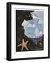 Sea View--Starfish, New England, 1934 (Oil on Board)-Marsden Hartley-Framed Giclee Print