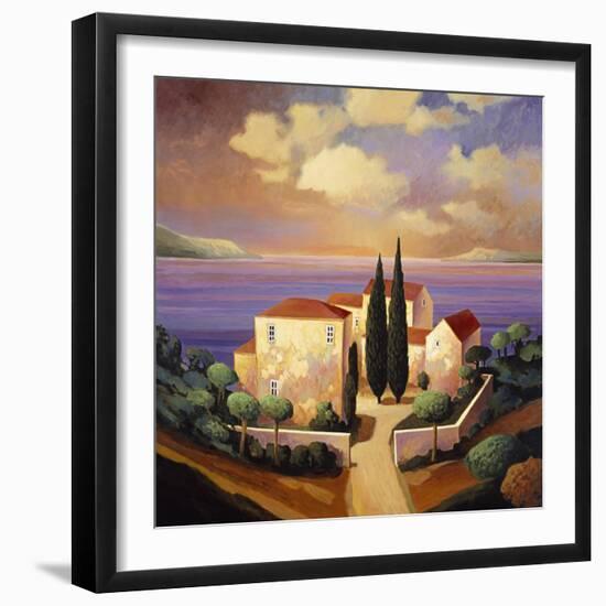 Sea View Villa-Max Hayslette-Framed Premium Giclee Print