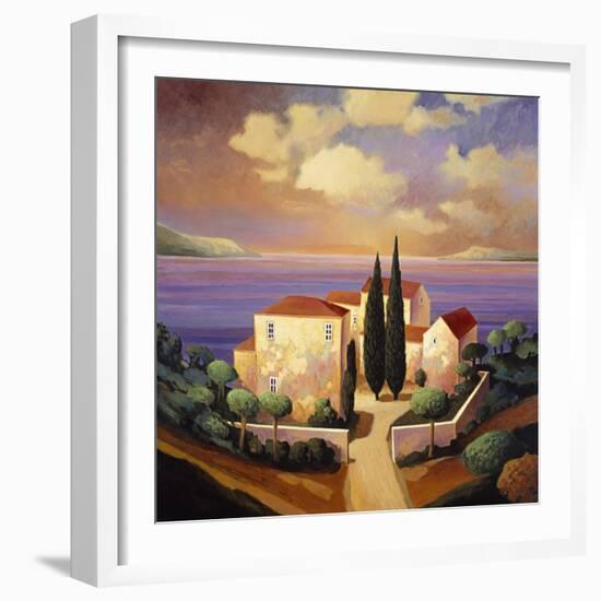 Sea View Villa-Max Hayslette-Framed Premium Giclee Print