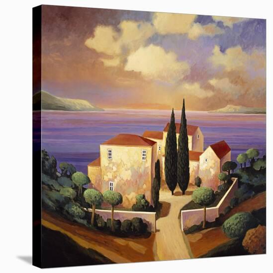 Sea View Villa-Max Hayslette-Stretched Canvas