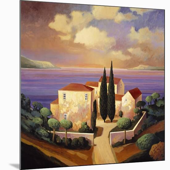 Sea View Villa-Max Hayslette-Mounted Giclee Print