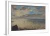 Sea Viewed from the Heights of Dieppe-Eugene Delacroix-Framed Giclee Print