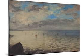 Sea Viewed from the Heights of Dieppe-Eugene Delacroix-Mounted Giclee Print