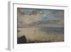 Sea Viewed from the Heights of Dieppe-Eugene Delacroix-Framed Giclee Print