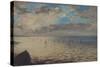 Sea Viewed from the Heights of Dieppe-Eugene Delacroix-Stretched Canvas