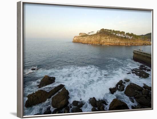 Sea Wall and Harbour Entrance, Lekeitio, Basque Country, Costa Vasca, Euskadi, Spain, Europe-Groenendijk Peter-Framed Photographic Print