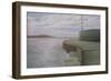 Sea Wall at Weston Looking Towards Breen Down, 2006-Peter Breeden-Framed Giclee Print