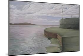 Sea Wall at Weston Looking Towards Breen Down, 2006-Peter Breeden-Mounted Giclee Print
