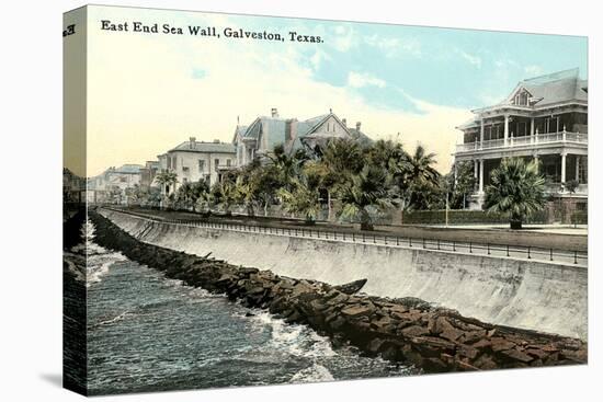 Sea Wall, Galveston-null-Stretched Canvas