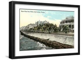 Sea Wall, Galveston-null-Framed Art Print