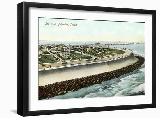 Sea Wall, Galveston-null-Framed Art Print