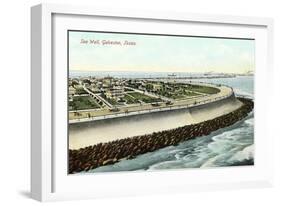 Sea Wall, Galveston-null-Framed Art Print