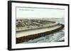 Sea Wall, Galveston-null-Framed Art Print