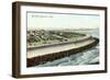 Sea Wall, Galveston-null-Framed Premium Giclee Print