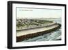 Sea Wall, Galveston-null-Framed Premium Giclee Print