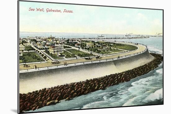 Sea Wall, Galveston-null-Mounted Premium Giclee Print