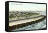 Sea Wall, Galveston-null-Framed Stretched Canvas