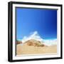 Sea Wave on a Sandy Beach Porto Katsiki in Greece, Lefkada, Shot with a Tilt and Shift Lens-Ljsphotography-Framed Photographic Print