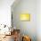 Sea Waves in Yellow with Sunlight-null-Stretched Canvas displayed on a wall
