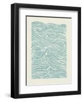 Sea Waves Pattern. EPS Vector File.-CPD-Lab-Framed Art Print