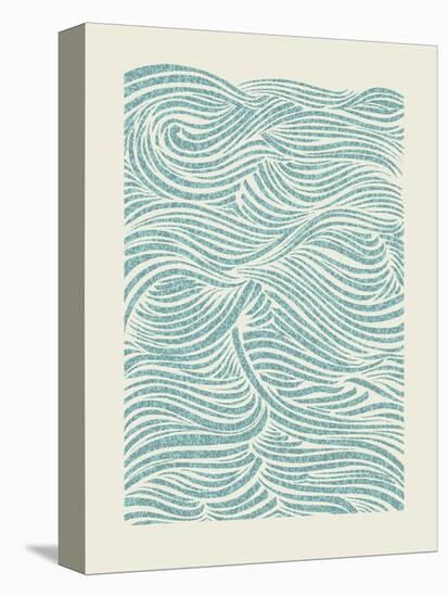 Sea Waves Pattern. EPS Vector File.-CPD-Lab-Stretched Canvas