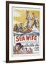 Sea Wife, Joan Collins, (Bottom Left), Richard Burton, (Second from Bottom Left), 1957-null-Framed Art Print