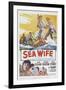 Sea Wife, Joan Collins, (Bottom Left), Richard Burton, (Second from Bottom Left), 1957-null-Framed Art Print