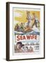 Sea Wife, Joan Collins, (Bottom Left), Richard Burton, (Second from Bottom Left), 1957-null-Framed Art Print