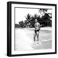 Sea Wife, Richard Burton, on Location, 1957-null-Framed Premium Photographic Print