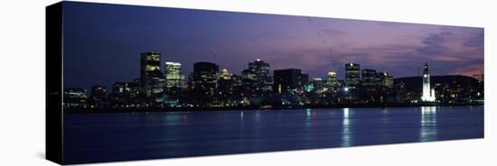 Sea with Buildings in the Background, Montreal, Quebec, Canada-null-Stretched Canvas