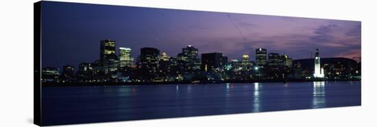 Sea with Buildings in the Background, Montreal, Quebec, Canada-null-Stretched Canvas