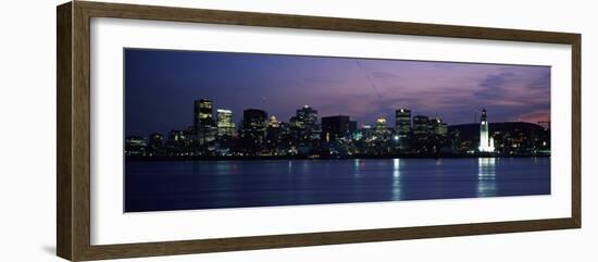 Sea with Buildings in the Background, Montreal, Quebec, Canada-null-Framed Photographic Print