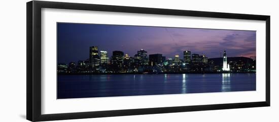 Sea with Buildings in the Background, Montreal, Quebec, Canada-null-Framed Photographic Print