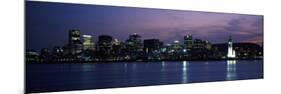 Sea with Buildings in the Background, Montreal, Quebec, Canada-null-Mounted Photographic Print