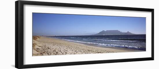 Sea with Table Mountain in the Background, Bloubergstrand, Cape Town, Western Cape Province, South-null-Framed Photographic Print