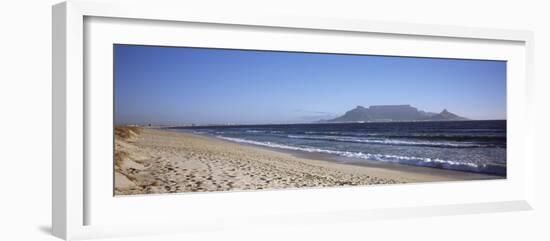 Sea with Table Mountain in the Background, Bloubergstrand, Cape Town, Western Cape Province, South-null-Framed Photographic Print