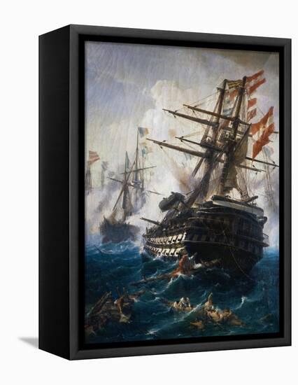 Seabattle by C. Bolanchi-Ali Meyer-Framed Stretched Canvas