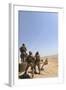 Seabees Watch Rockets Fire Overhead-null-Framed Photographic Print