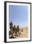 Seabees Watch Rockets Fire Overhead-null-Framed Photographic Print