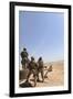 Seabees Watch Rockets Fire Overhead-null-Framed Photographic Print