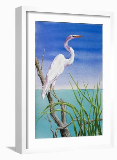 Seabirds at Noon II-null-Framed Art Print