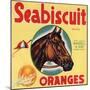 Seabiscuit Brand - Lindsay, California - Citrus Crate Label-Lantern Press-Mounted Premium Giclee Print