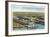 Seaboard Docks, Savannah, Georgia-null-Framed Art Print