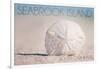 Seabrook Island, South Carolina - Sand Dollar and Beach-Lantern Press-Framed Art Print