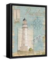 Seacoast Lighthouse II-Paul Brent-Framed Stretched Canvas